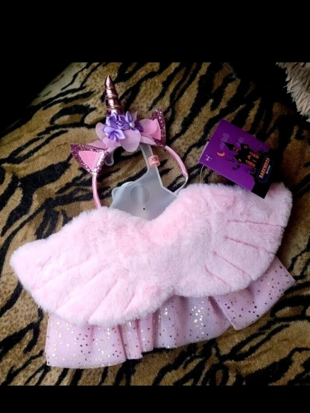 Pet Dog Or Cat Pink Unicorn Costume Halloween New! xs sm med